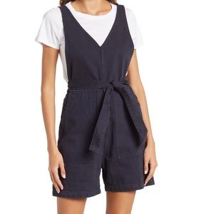 Alex Mill Ollie V-neck Romper in Navy